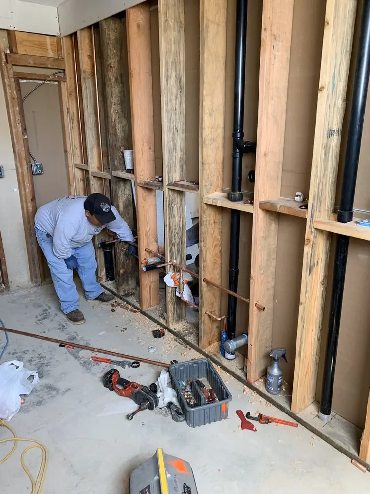 Commercial rough-in plumbing for Trenchless Sewer Repair in West Goshen